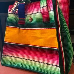 Cositas Bonitas brand striped tote bag